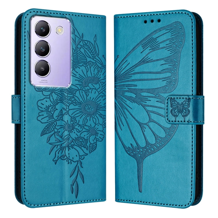 Embossed Butterfly Leather Phone Case, For vivo Y100 5G IDN / Y200e 5G Global, For vivo V30 5G/V30 Pro 5G Global, For vivo V29e 5G Global / Y200 5G Global, For vivo X100 Pro, For vivo X100, For vivo Y36 4G/Y36 5G Global/Y36 4G India