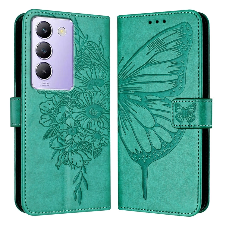 Embossed Butterfly Leather Phone Case, For vivo Y100 5G IDN / Y200e 5G Global, For vivo V30 5G/V30 Pro 5G Global, For vivo V29e 5G Global / Y200 5G Global, For vivo X100 Pro, For vivo X100, For vivo Y36 4G/Y36 5G Global/Y36 4G India