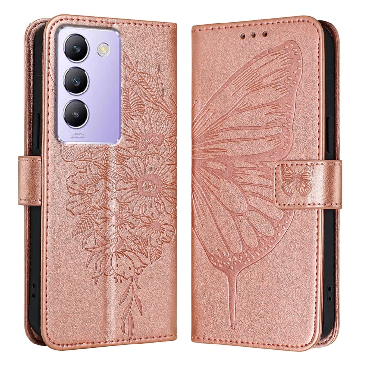 Embossed Butterfly Leather Phone Case, For vivo Y100 5G IDN / Y200e 5G Global, For vivo V30 5G/V30 Pro 5G Global, For vivo V29e 5G Global / Y200 5G Global, For vivo X100 Pro, For vivo X100, For vivo Y36 4G/Y36 5G Global/Y36 4G India