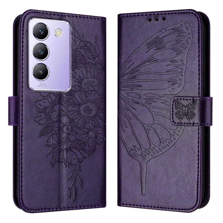 Embossed Butterfly Leather Phone Case, For vivo Y100 5G IDN / Y200e 5G Global, For vivo V30 5G/V30 Pro 5G Global, For vivo V29e 5G Global / Y200 5G Global, For vivo X100 Pro, For vivo X100, For vivo Y36 4G/Y36 5G Global/Y36 4G India