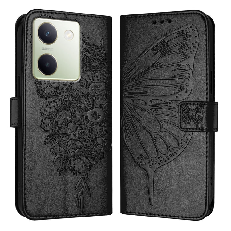 Embossed Butterfly Leather Phone Case, For vivo V29 5G Global / V29 Pro, For vivo Y02 / Y02A / Y02t / Y11 2023, For vivo Y78 5G/Y78+ 5G Global/V29 Lite, For vivo Y56 5G/Y16 4G/Y02s 4G Global, For vivo Y100 5G Global, For vivo V27 5G/V27 Pro 5G Global