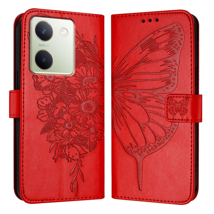 Embossed Butterfly Leather Phone Case, For vivo V29 5G Global / V29 Pro, For vivo Y02 / Y02A / Y02t / Y11 2023, For vivo Y78 5G/Y78+ 5G Global/V29 Lite, For vivo Y56 5G/Y16 4G/Y02s 4G Global, For vivo Y100 5G Global, For vivo V27 5G/V27 Pro 5G Global