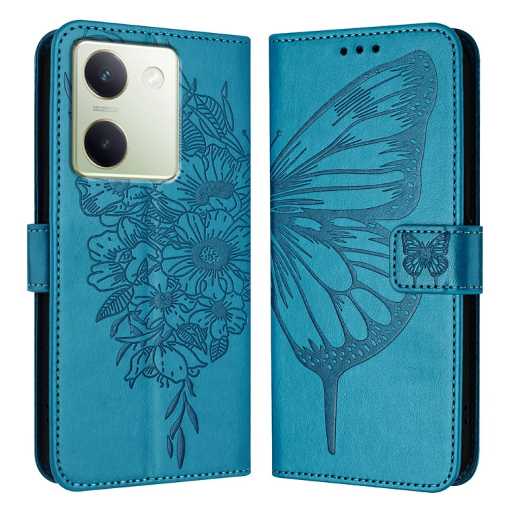 Embossed Butterfly Leather Phone Case, For vivo V29 5G Global / V29 Pro, For vivo Y02 / Y02A / Y02t / Y11 2023, For vivo Y78 5G/Y78+ 5G Global/V29 Lite, For vivo Y56 5G/Y16 4G/Y02s 4G Global, For vivo Y100 5G Global, For vivo V27 5G/V27 Pro 5G Global