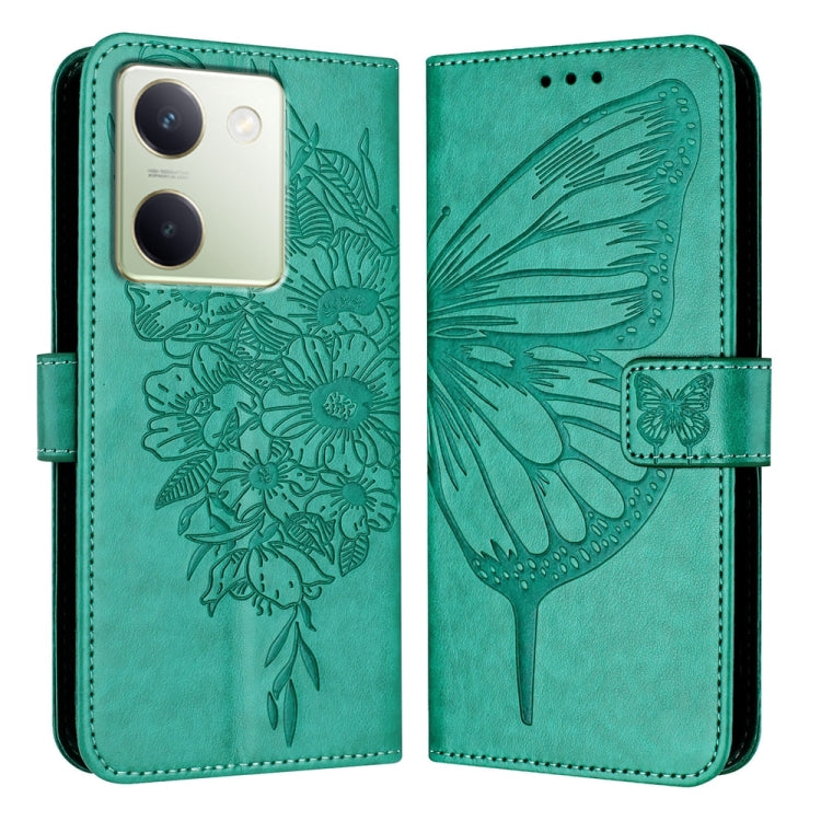 Embossed Butterfly Leather Phone Case, For vivo V29 5G Global / V29 Pro, For vivo Y02 / Y02A / Y02t / Y11 2023, For vivo Y78 5G/Y78+ 5G Global/V29 Lite, For vivo Y56 5G/Y16 4G/Y02s 4G Global, For vivo Y100 5G Global, For vivo V27 5G/V27 Pro 5G Global