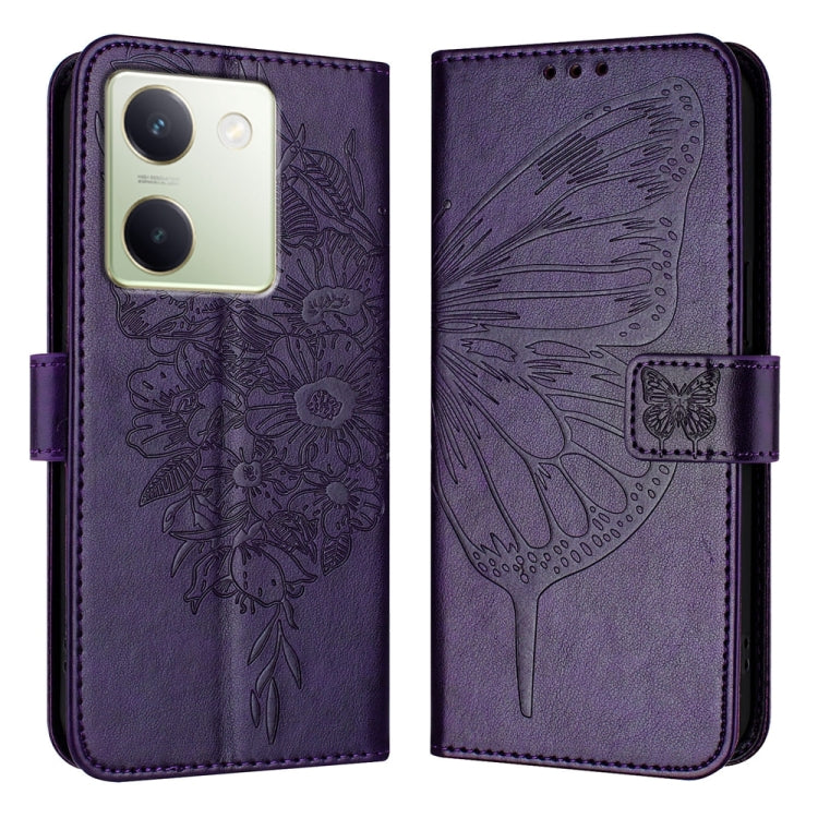 Embossed Butterfly Leather Phone Case, For vivo V29 5G Global / V29 Pro, For vivo Y02 / Y02A / Y02t / Y11 2023, For vivo Y78 5G/Y78+ 5G Global/V29 Lite, For vivo Y56 5G/Y16 4G/Y02s 4G Global, For vivo Y100 5G Global, For vivo V27 5G/V27 Pro 5G Global