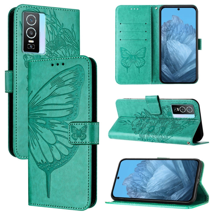 Embossed Butterfly Leather Phone Case, For vivo V27e 4G Global / T2 4G Global, For vivo Y35 4G/Y22 4G/Y22s 4G Global, For vivo Y55 5G Global / Y55s 2023 5G, For vivo Y33s 4G Global/Y21 2021/Y21s, For vivo Y76 5G, For vivo Y52s 5G / iQOO U3 / Y31s 5G