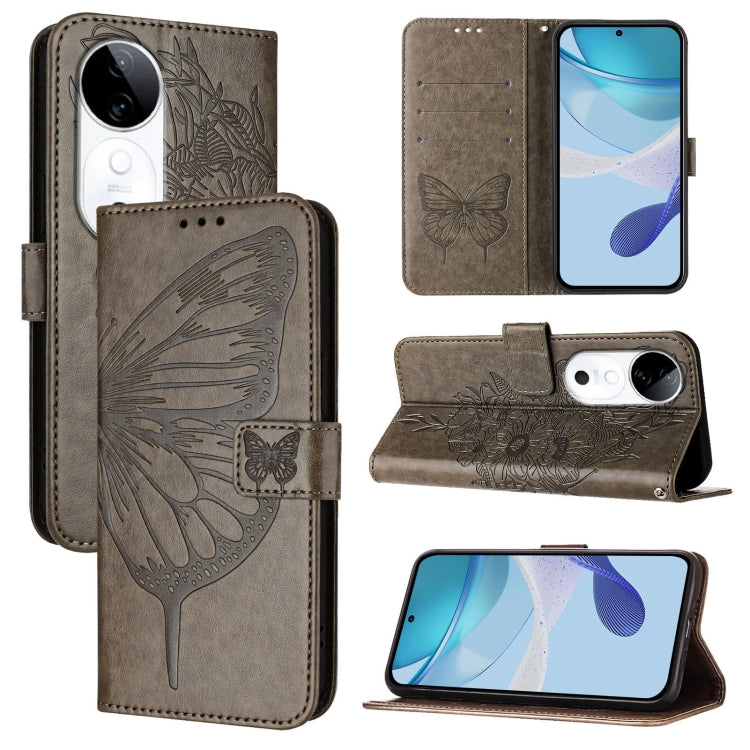 Embossed Butterfly Leather Phone Case, For vivo Y300, For vivo S19 Pro, For vivo S19, For vivo Y28 4G, For vivo X100s 5G, For vivo Y38 5G