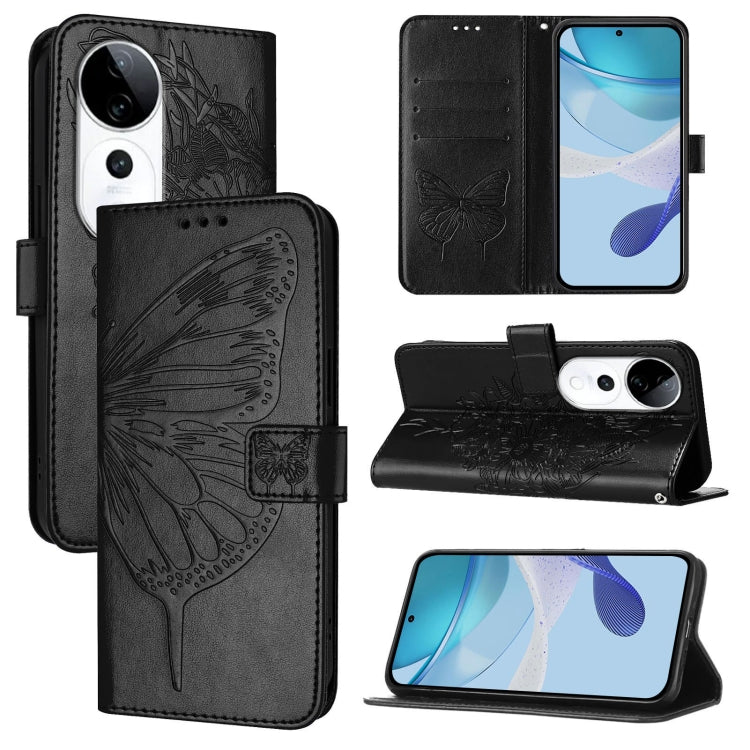 Embossed Butterfly Leather Phone Case, For vivo Y300, For vivo S19 Pro, For vivo S19, For vivo Y28 4G, For vivo X100s 5G, For vivo Y38 5G
