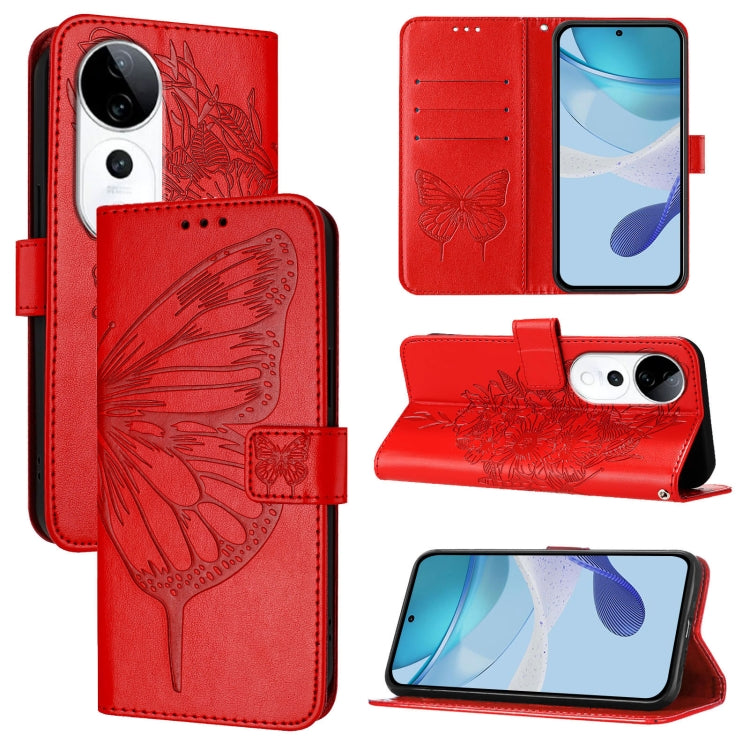 Embossed Butterfly Leather Phone Case, For vivo Y300, For vivo S19 Pro, For vivo S19, For vivo Y28 4G, For vivo X100s 5G, For vivo Y38 5G