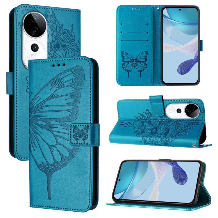 Embossed Butterfly Leather Phone Case, For vivo Y300, For vivo S19 Pro, For vivo S19, For vivo Y28 4G, For vivo X100s 5G, For vivo Y38 5G