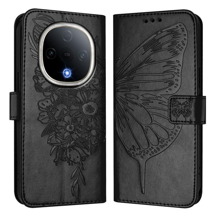 Embossed Butterfly Leather Phone Case, For vivo Y300, For vivo S19 Pro, For vivo S19, For vivo Y28 4G, For vivo X100s 5G, For vivo Y38 5G
