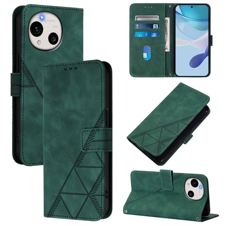 Crossbody 3D Embossed Flip Leather Phone Case, For Sharp Aquos wish6, For Sharp Aquos R11, For Sharp Basio Active3, For Sharp Aquos Wish4, For Sharp Aquos R9, For Sharp Aquos Sense8 SHG11, For Sharp Aquos Wish3