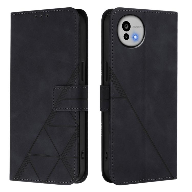 Crossbody 3D Embossed Flip Leather Phone Case, For Sharp Aquos wish6, For Sharp Aquos R11, For Sharp Basio Active3, For Sharp Aquos Wish4, For Sharp Aquos R9, For Sharp Aquos Sense8 SHG11, For Sharp Aquos Wish3