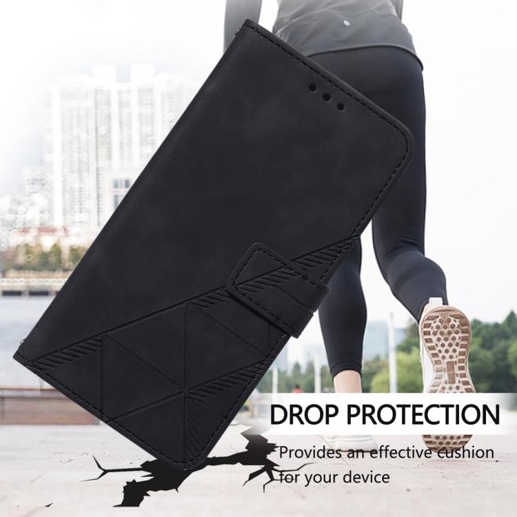 Crossbody 3D Embossed Flip Leather Phone Case, For Sharp Aquos wish6, For Sharp Aquos R11, For Sharp Basio Active3, For Sharp Aquos Wish4, For Sharp Aquos R9, For Sharp Aquos Sense8 SHG11, For Sharp Aquos Wish3