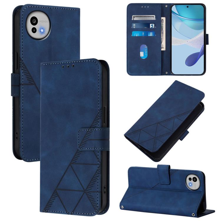 Crossbody 3D Embossed Flip Leather Phone Case, For Sharp Aquos wish6, For Sharp Aquos R11, For Sharp Basio Active3, For Sharp Aquos Wish4, For Sharp Aquos R9, For Sharp Aquos Sense8 SHG11, For Sharp Aquos Wish3