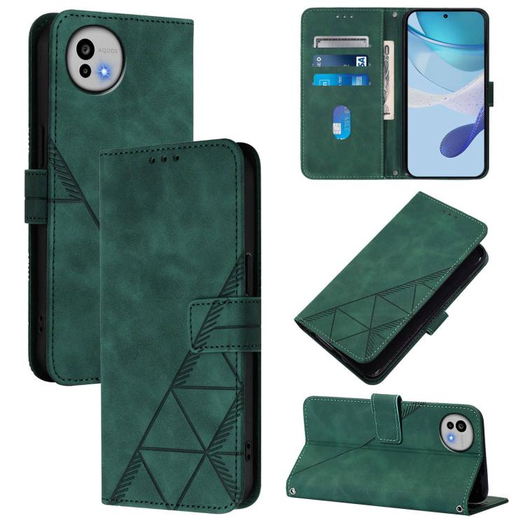 Crossbody 3D Embossed Flip Leather Phone Case, For Sharp Aquos wish6, For Sharp Aquos R11, For Sharp Basio Active3, For Sharp Aquos Wish4, For Sharp Aquos R9, For Sharp Aquos Sense8 SHG11, For Sharp Aquos Wish3