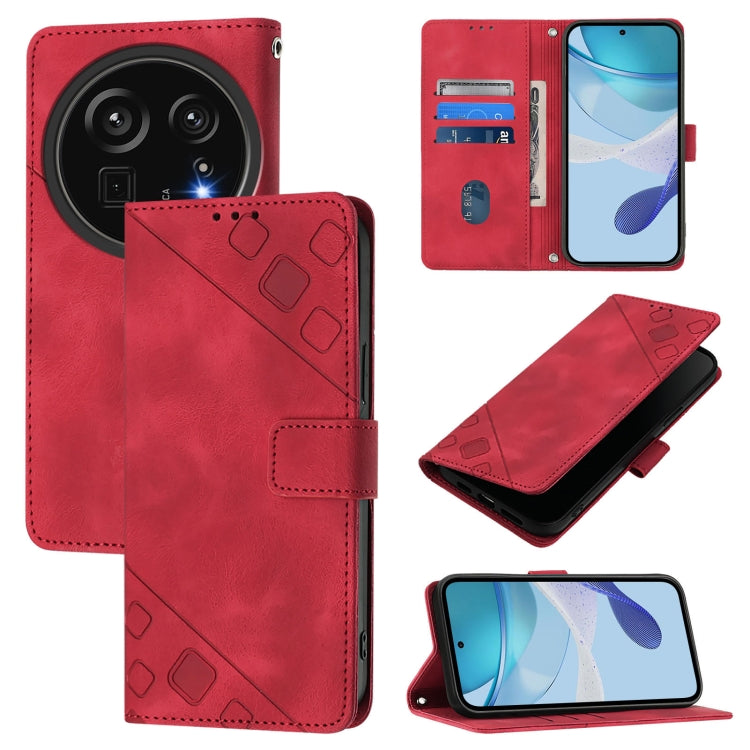 Skin Feel Embossed Leather Phone Case, For Sharp Aquos wish6, For Sharp Aquos R11, For Sharp Aquos Sense10, For Sharp Basio Active3, For Sharp Aquos Sense9 Plus, For Sharp Aquos Sense9, For Sharp Aquos R9 Pro, For Sharp Aquos Wish4