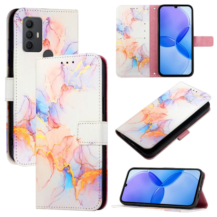 PT003 Marble Pattern Flip Leather Phone Case, For TCL 30 XL T701DL, For TCL 305 / 306 / 30 SE AL02, For TCL 30T T603DL, For TCL 30Z T602DL, For TCL 30 SE, For TCL 20R 5G