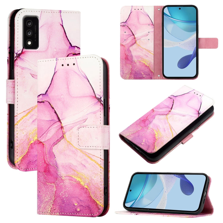 PT003 Marble Pattern Flip Leather Phone Case, For TCL 30 XL T701DL, For TCL 305 / 306 / 30 SE AL02, For TCL 30T T603DL, For TCL 30Z T602DL, For TCL 30 SE, For TCL 20R 5G