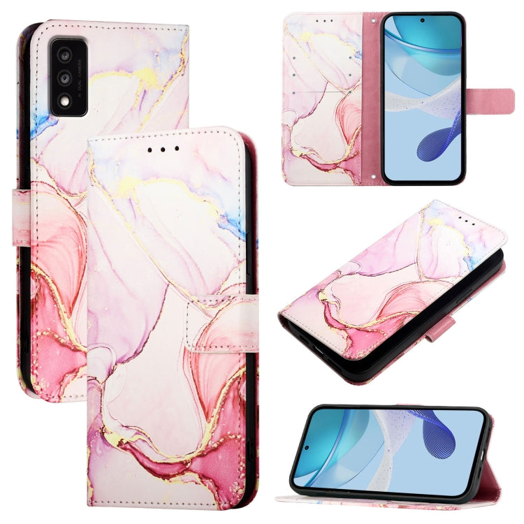 PT003 Marble Pattern Flip Leather Phone Case, For TCL 30 XL T701DL, For TCL 305 / 306 / 30 SE AL02, For TCL 30T T603DL, For TCL 30Z T602DL, For TCL 30 SE, For TCL 20R 5G
