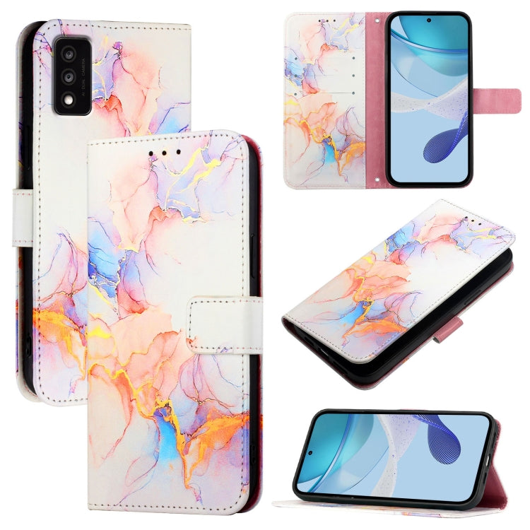PT003 Marble Pattern Flip Leather Phone Case, For TCL 30 XL T701DL, For TCL 305 / 306 / 30 SE AL02, For TCL 30T T603DL, For TCL 30Z T602DL, For TCL 30 SE, For TCL 20R 5G