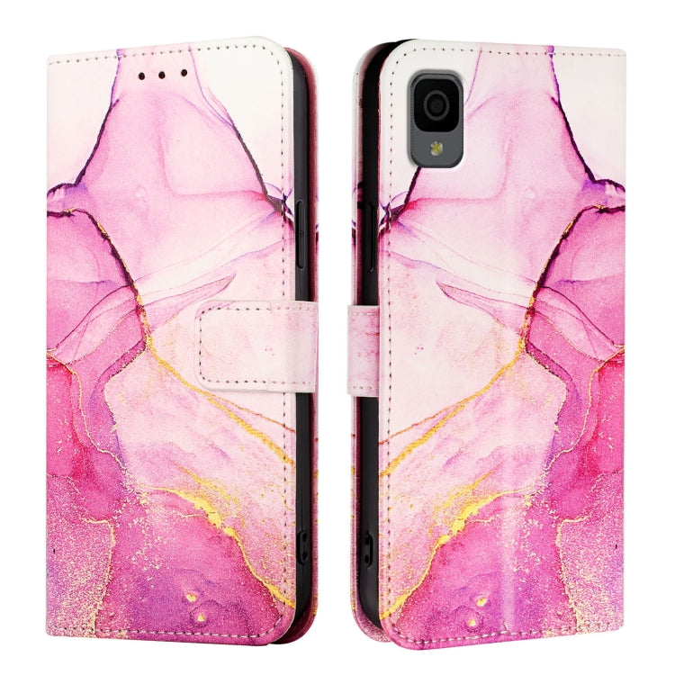 PT003 Marble Pattern Flip Leather Phone Case, For TCL 30Z T602DL, For TCL 30 SE, For TCL 20R 5G