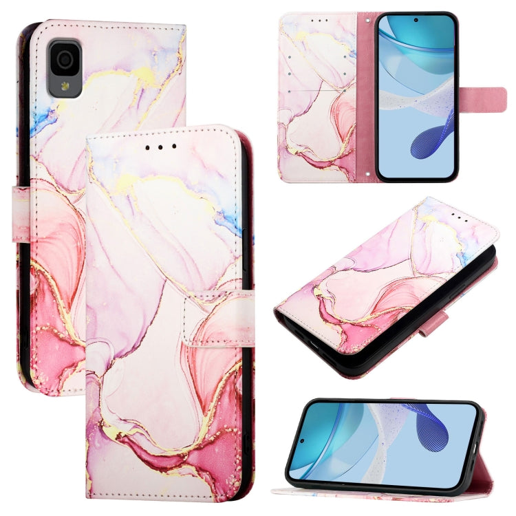PT003 Marble Pattern Flip Leather Phone Case, For TCL 30Z T602DL, For TCL 30 SE, For TCL 20R 5G