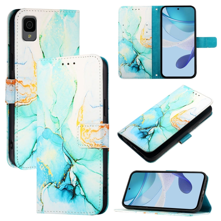 PT003 Marble Pattern Flip Leather Phone Case, For TCL 30Z T602DL, For TCL 30 SE, For TCL 20R 5G