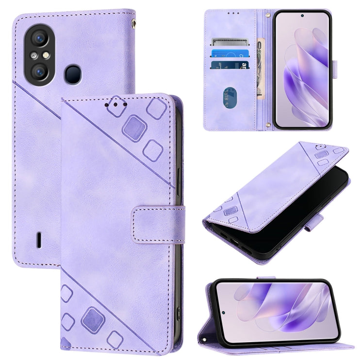 Skin Feel Embossed Leather Phone Case, For ltel A18, For Itel S18 / Vision 5, For Itel P40, For Itel S17 / Vision 3, For Itel A58 / A49, For Itel P17 / A27, For Itel A48