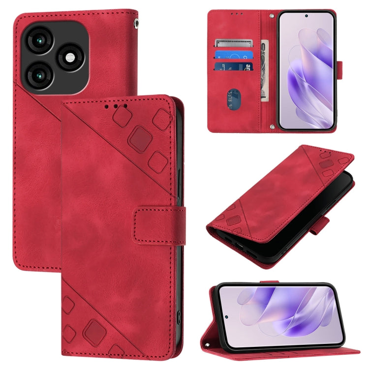 Skin Feel Embossed Leather Phone Case, For Itel S24, For Itel P55+, For Itel P55 4G, For Itel A05s, For Itel A70, For Itel A60 / A60s, For Itel S23+, For Itel S23