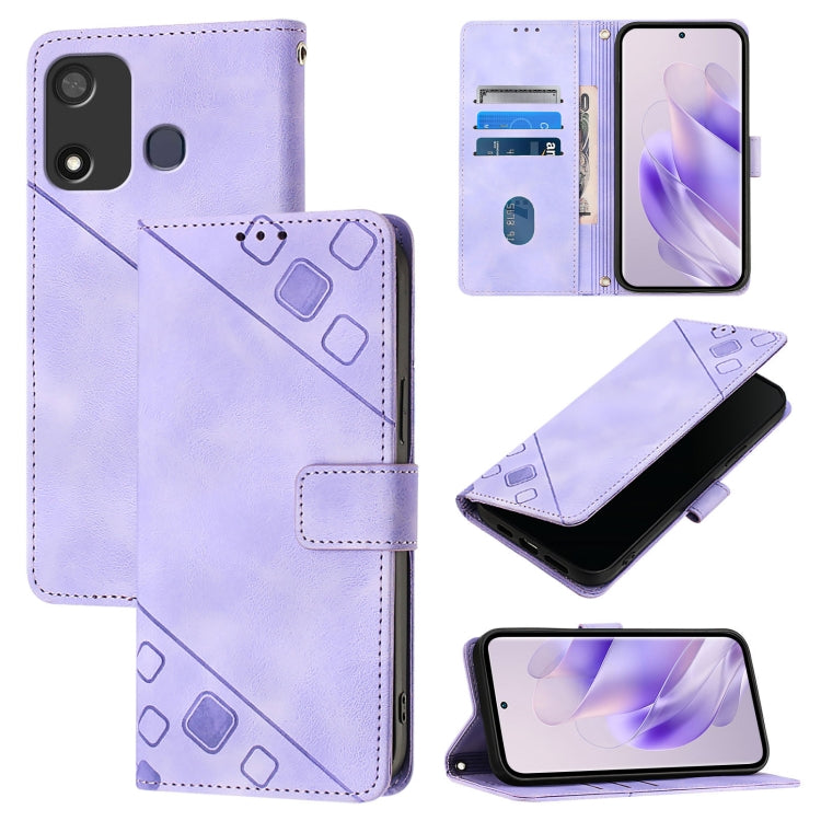 Skin Feel Embossed Leather Phone Case, For ltel A18, For Itel S18 / Vision 5, For Itel P40, For Itel S17 / Vision 3, For Itel A58 / A49, For Itel P17 / A27, For Itel A48