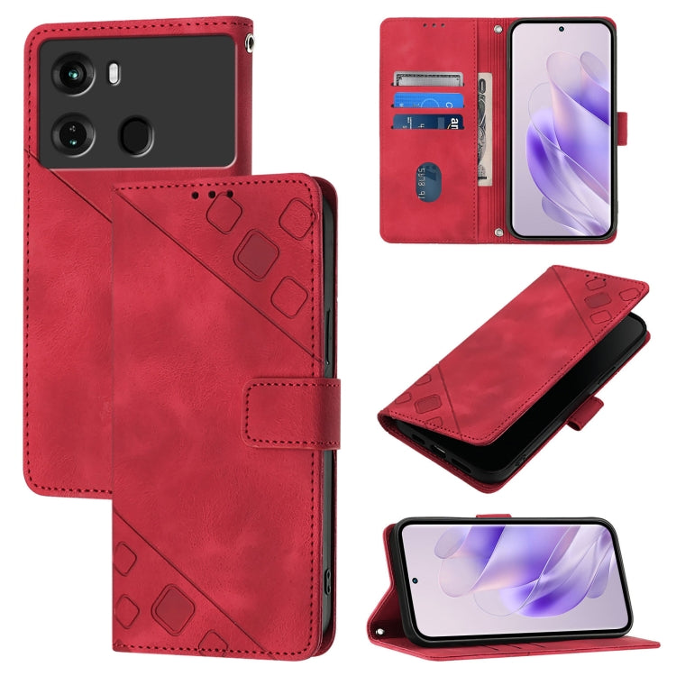 Skin Feel Embossed Leather Phone Case, For ltel A18, For Itel S18 / Vision 5, For Itel P40, For Itel S17 / Vision 3, For Itel A58 / A49, For Itel P17 / A27, For Itel A48