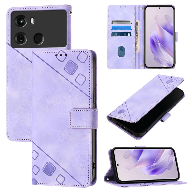 Skin Feel Embossed Leather Phone Case, For ltel A18, For Itel S18 / Vision 5, For Itel P40, For Itel S17 / Vision 3, For Itel A58 / A49, For Itel P17 / A27, For Itel A48