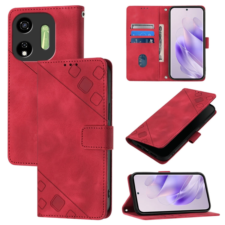 Skin Feel Embossed Leather Phone Case, For itel A200 / A200+ 4G Global, For itel A95 5G, For itel A90 4G, For itel City 100, For Itel A50, For Itel A23 Pro / A17, For Itel P55 5G, For Itel RS4