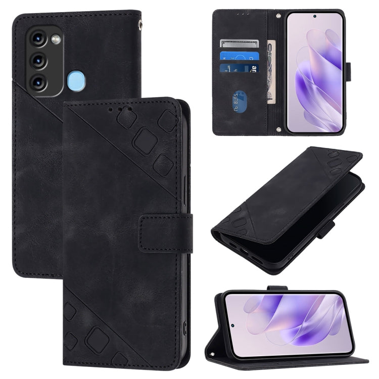 Skin Feel Embossed Leather Phone Case, For ltel A18, For Itel S18 / Vision 5, For Itel P40, For Itel S17 / Vision 3, For Itel A58 / A49, For Itel P17 / A27, For Itel A48