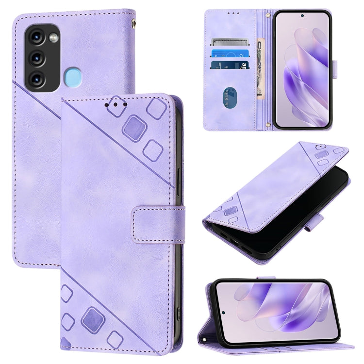 Skin Feel Embossed Leather Phone Case, For ltel A18, For Itel S18 / Vision 5, For Itel P40, For Itel S17 / Vision 3, For Itel A58 / A49, For Itel P17 / A27, For Itel A48