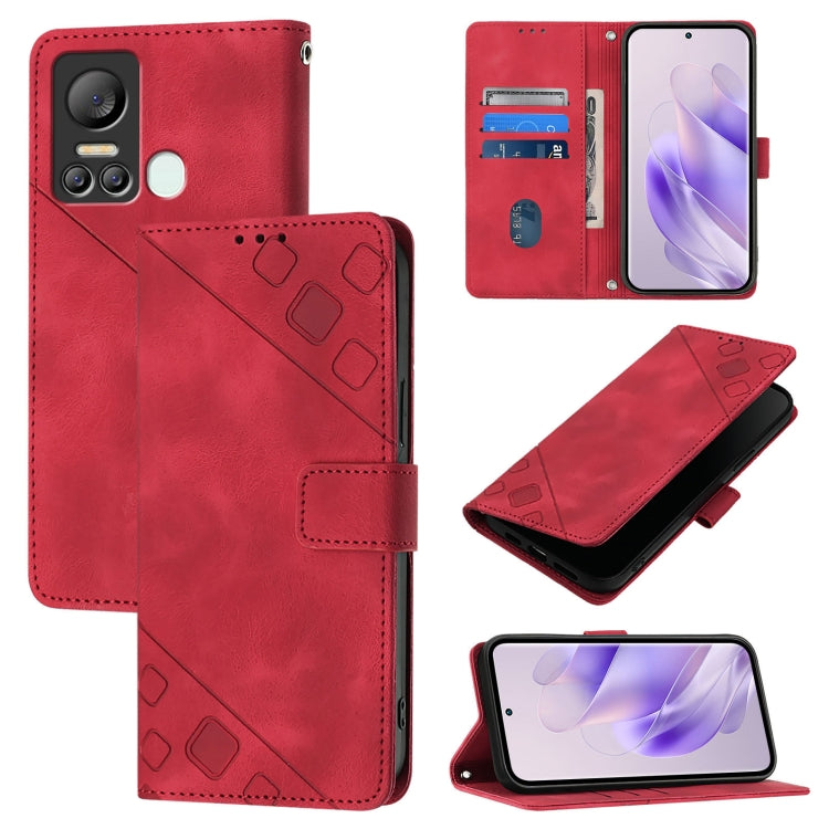 Skin Feel Embossed Leather Phone Case, For ltel A18, For Itel S18 / Vision 5, For Itel P40, For Itel S17 / Vision 3, For Itel A58 / A49, For Itel P17 / A27, For Itel A48