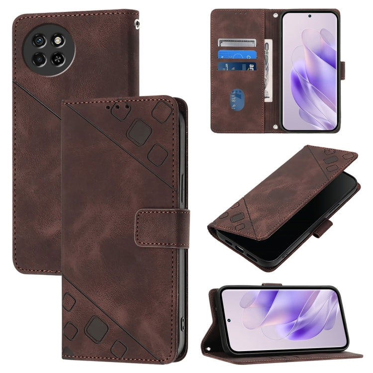 Skin Feel Embossed Leather Phone Case, For Itel S24, For Itel P55+, For Itel P55 4G, For Itel A05s, For Itel A70, For Itel A60 / A60s, For Itel S23+, For Itel S23