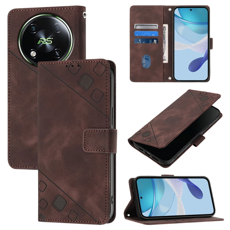 Skin Feel Embossed Leather Phone Case, For itel A200 / A200+ 4G Global, For itel A95 5G, For itel A90 4G, For itel City 100, For Itel A50, For Itel A23 Pro / A17, For Itel P55 5G, For Itel RS4