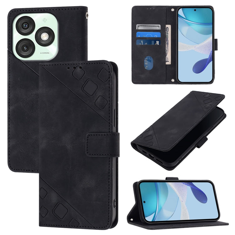 Skin Feel Embossed Leather Phone Case, For itel A200 / A200+ 4G Global, For itel A95 5G, For itel A90 4G, For itel City 100, For Itel A50, For Itel A23 Pro / A17, For Itel P55 5G, For Itel RS4