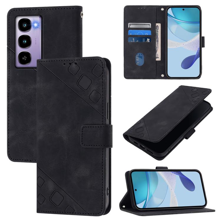 Skin Feel Embossed Leather Phone Case, For itel A200 / A200+ 4G Global, For itel A95 5G, For itel A90 4G, For itel City 100, For Itel A50, For Itel A23 Pro / A17, For Itel P55 5G, For Itel RS4