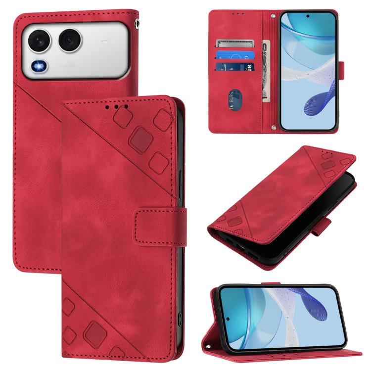 Skin Feel Embossed Leather Phone Case, For itel A200 / A200+ 4G Global, For itel A95 5G, For itel A90 4G, For itel City 100, For Itel A50, For Itel A23 Pro / A17, For Itel P55 5G, For Itel RS4