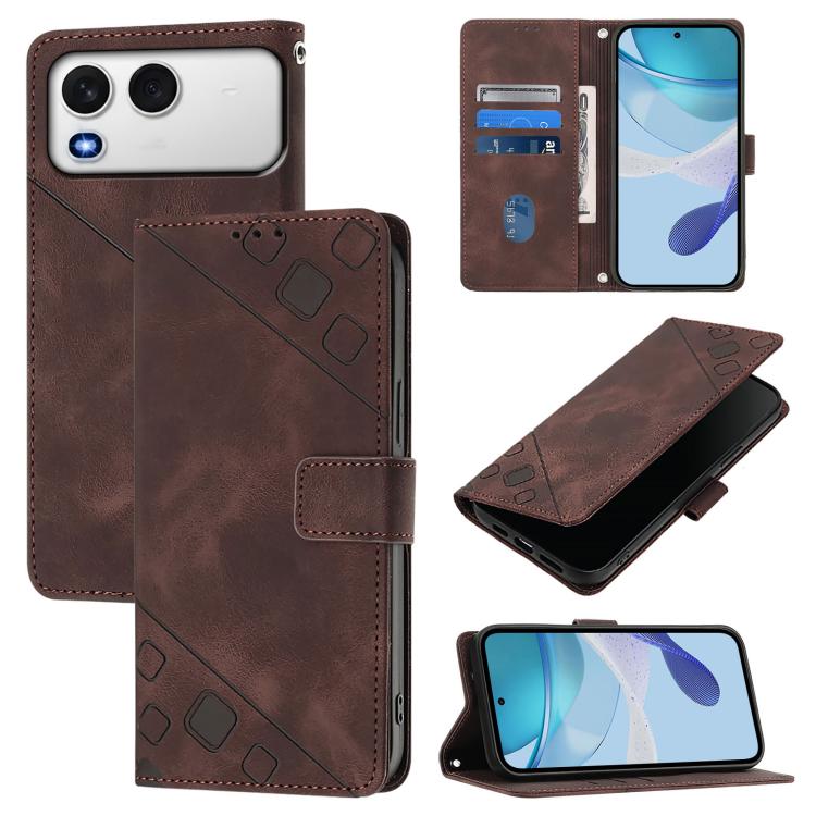 Skin Feel Embossed Leather Phone Case, For itel A200 / A200+ 4G Global, For itel A95 5G, For itel A90 4G, For itel City 100, For Itel A50, For Itel A23 Pro / A17, For Itel P55 5G, For Itel RS4
