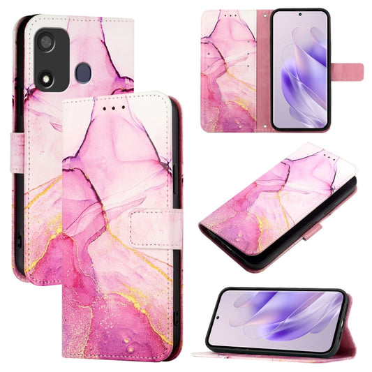 PT003 Marble Pattern Flip Leather Phone Case, For itel P17 / A27, For itel A48