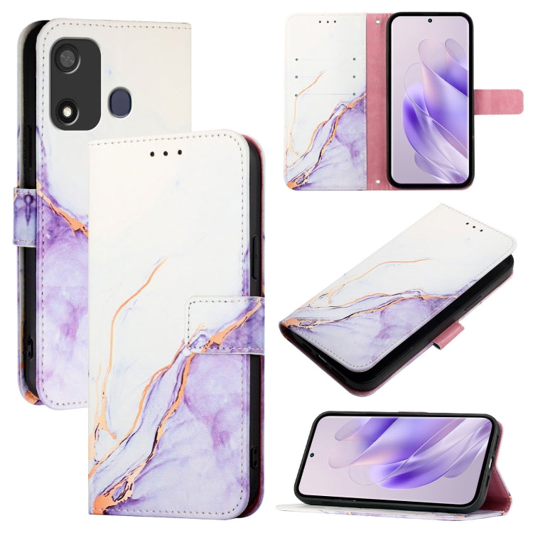 PT003 Marble Pattern Flip Leather Phone Case, For itel P17 / A27, For itel A48