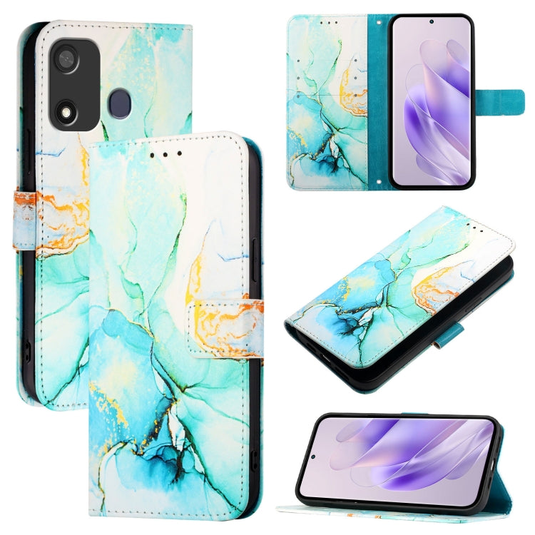 PT003 Marble Pattern Flip Leather Phone Case, For itel P17 / A27, For itel A48