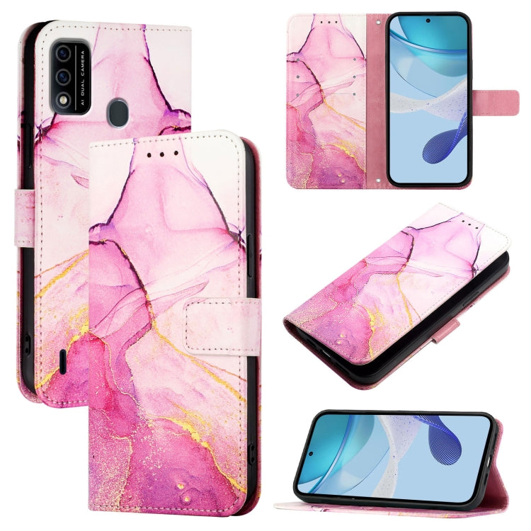 PT003 Marble Pattern Flip Leather Phone Case, For itel P17 / A27, For itel A48