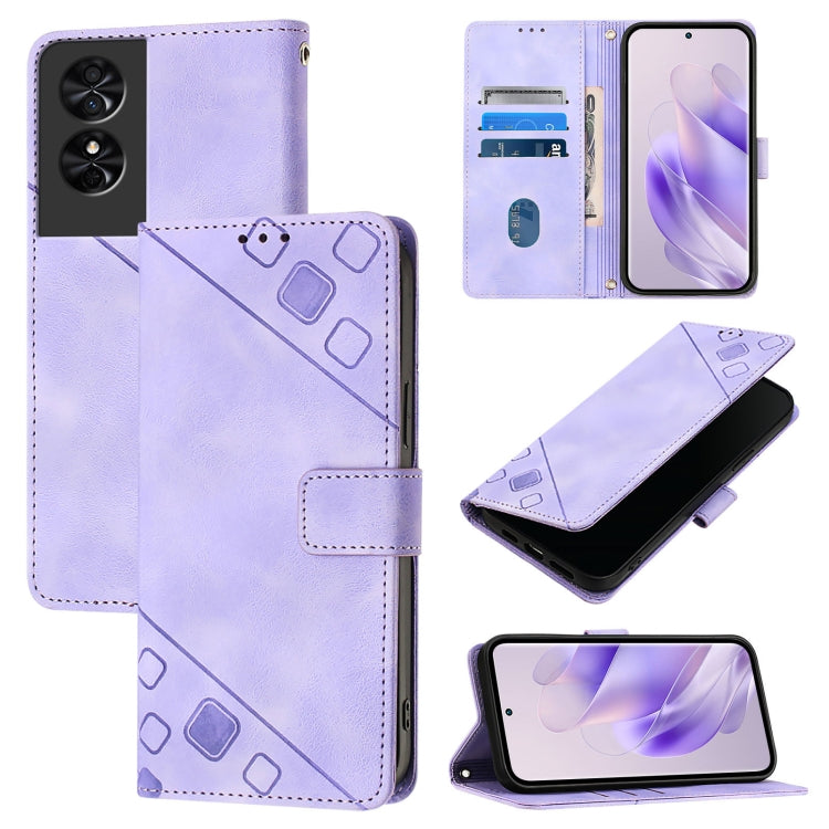 Skin Feel Embossed Leather Phone Case, For TCL 50 5G, For TCL 50 SE, For TCL 501, For TCL 505, For TCL 502, For TCL 405 / 406 / 408, For TCL 40 XL / 40 T T608DL, For TCL 40 SE