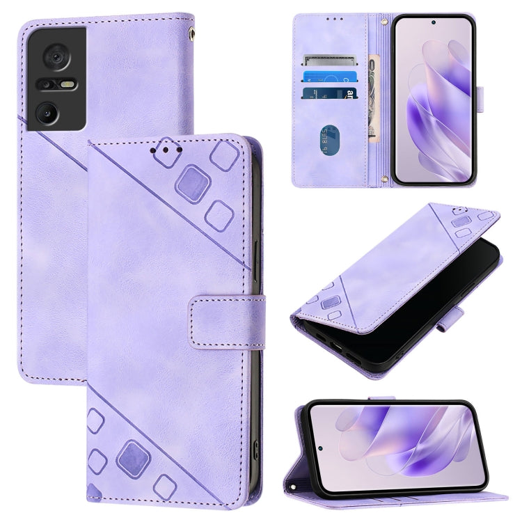 Skin Feel Embossed Leather Phone Case, For TCL 50 5G, For TCL 50 SE, For TCL 501, For TCL 505, For TCL 502, For TCL 405 / 406 / 408, For TCL 40 XL / 40 T T608DL, For TCL 40 SE