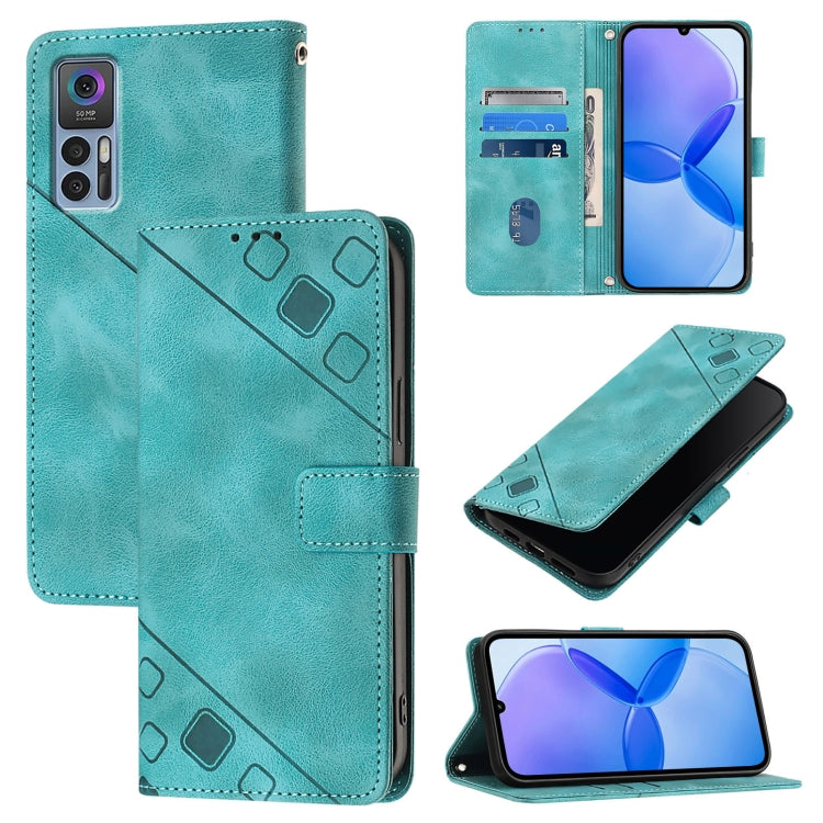 Skin Feel Embossed Leather Phone Case, For TCL 30 5G, For TCL 30 SE, For TCL 30+, For TCL 30 4G, For TCL 20 R 5G